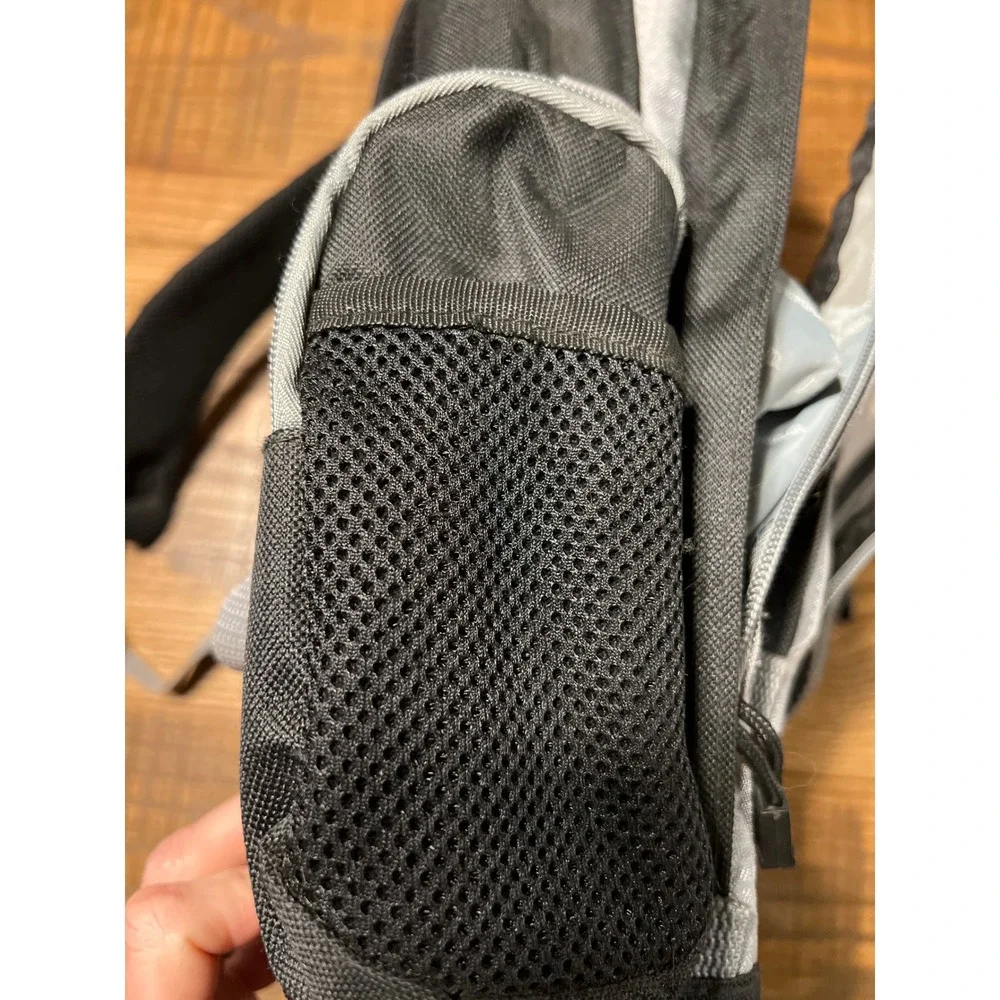 J World New York Black Grey Backpack Laptop Bag School Travel Work Student Urban